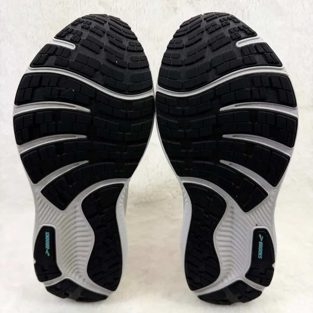 Brooks Ghost 17 GTX Womens Waterproof Running Shoes White Teal Blue Size 12